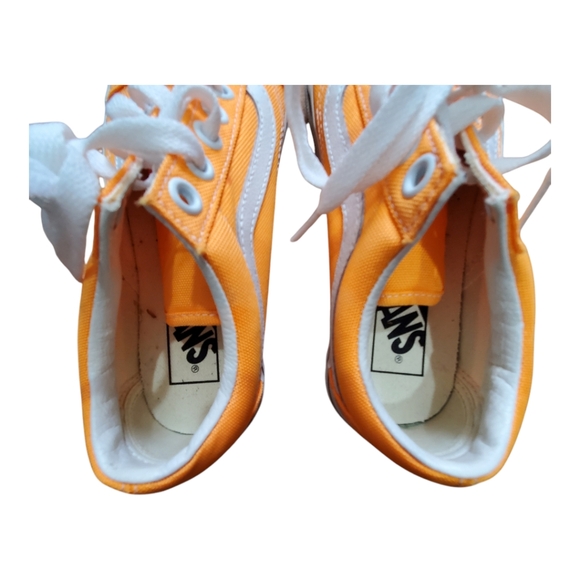 Vans skateboard orange sneaker shoes size 5 women - Picture 8 of 9